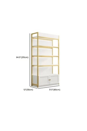 KC-0162 Metal - MDF Standı, 1 Dolaplı ve 3 Raflı, Modern Tasarım