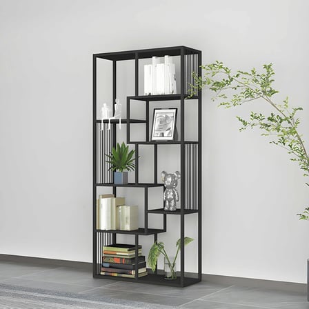 KC-0231  Modern Metal MDF Raflı Kitaplık, 7 Raflı