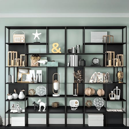 KC-0237 7-Katmanlı Modern Metal Kitaplık ve Teşhir Rafı