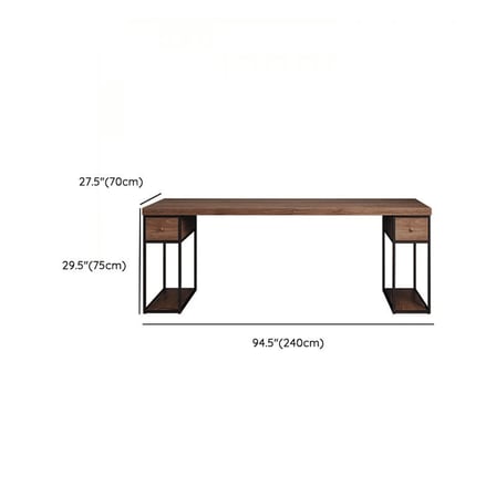 KC-0241 Modern Dikdörtgen Ofis Masası, Çekmeceli Çalışma Masası