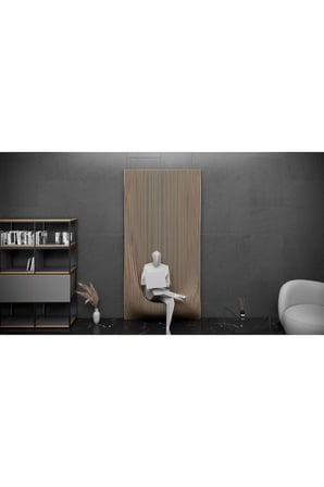 KC-072 Dalgalı Ahşap Duvar Sanatı – Modern Mimari Dekor - PARAMETRİK