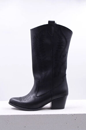 Calamity Jane İşlemeli Kovboy Kadın Çizme