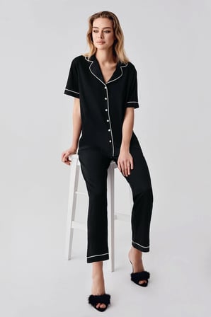 Freshness 324 Kadın 4'Lü Sabahlıklı Şorlu Pijama Takımı