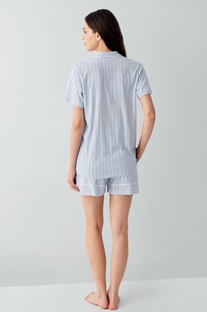 Arnetta 3601-S Kadın Gömlek Pijama Şort Takım