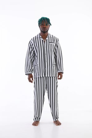 USLUCAN ALIŞVERİŞ Kocabey 4007 Uzun Kol Çizgili Gaffur Erkek Pijama Takım
