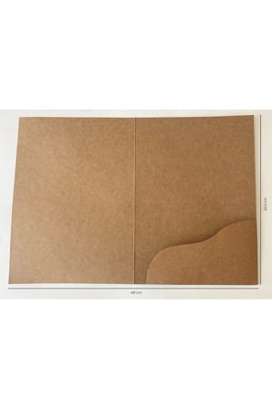 25 Adet Kraft Cepli Dosya Sunum Evrak Dosyası Baskısız 300 gr A4