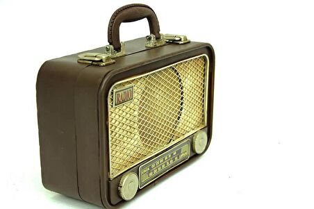 Dekoratif Metal Radyo Bavul Vintage Dekoratif Hediyelik