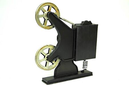 Dekoratif Metal Sinemaskop Saat Vintage Hediyelik