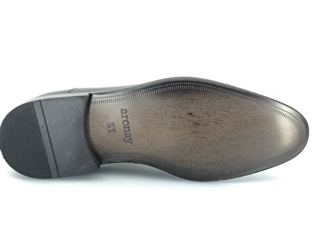 Aronay %100 Hakiki Deri Bağcıklı Jurdan Kösele Erkek Klasik Ayakkabı