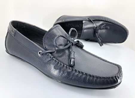 Aronay 084 %100 Hakiki Deri Püsküllü Erkek Loafer Babet