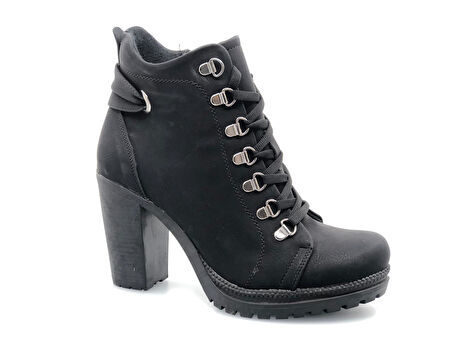 Ayakdaş 1058 Yüksek Topuk Bağcıklı Kadın Bot