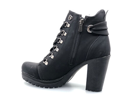 Ayakdaş 1058 Yüksek Topuk Bağcıklı Kadın Bot