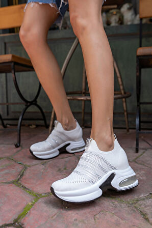Kocamanlar 486401 Sneaker Gizli Topuk Kadın Spor Ayakkabı