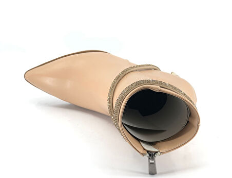 Feles Taşlı Topuklu Kadın Bot