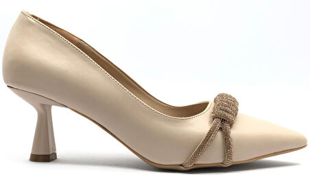 Feles Taş Detaylı Stiletto Kadın Topuklu Ayakkabı