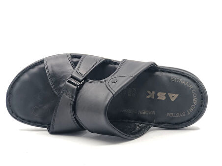 Asker 1920 %100 Hakiki Deri Erkek Full Ortapedik Terlik