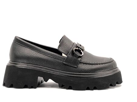 Feles Toka Detaylı Oxford Günlük Loafer Kadın Ayakkabı