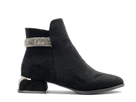 Feles Bilek Taşlı Klasik Düz Taban Kadın Bot