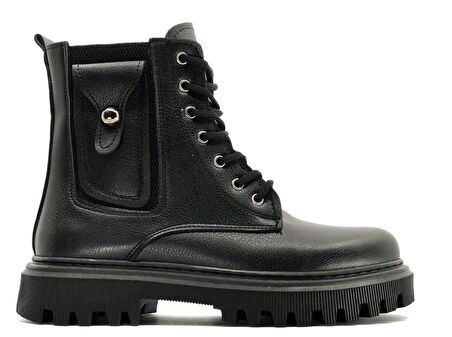 Feles Yandan Lastikli Postal Kadın Bot