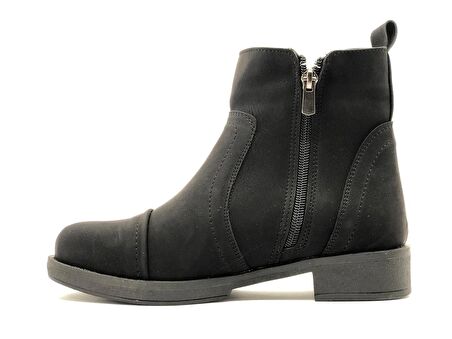 Ayakdaş 3250 Çift Fermuarlı Düz Taban Kadın Bot