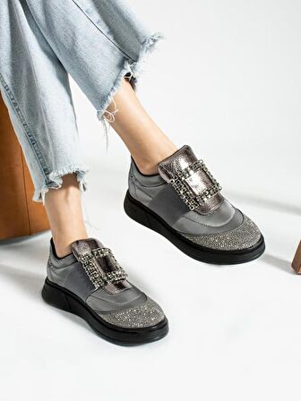 Feles Taş Detay Sneakers Kadın Spor Ayakkabı
