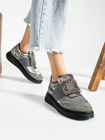Feles Taş Detay Sneakers Kadın Spor Ayakkabı