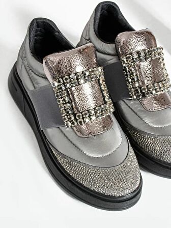 Feles Taş Detay Sneakers Kadın Spor Ayakkabı