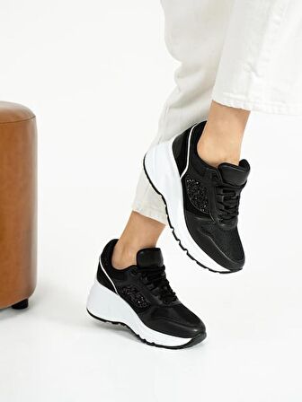 Filet 185 Gizli Topuklu Taban Sneaker Kadın Spor Ayakkabı