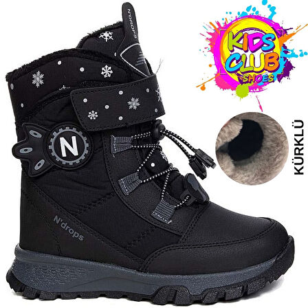 Kids Club Shoes Ndrops-014 İçi Yünlü Unisex Kar Botu Çocuk Bot