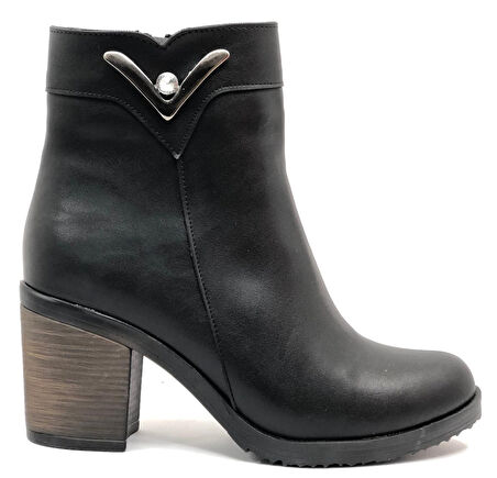 Mehtap Bilek V Toka Detaylı Topuklu Kadın Bot