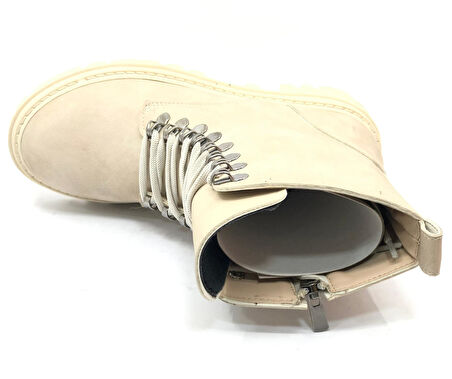 Mehtap Kauçuk Taban Kopçalı Postal Kadın Bot