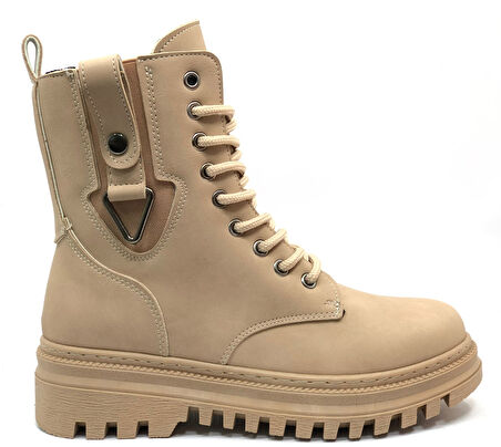 Mehtap Süs Üçgen Toka Detaylı Kaymaz Taban Kadın Postal Bot