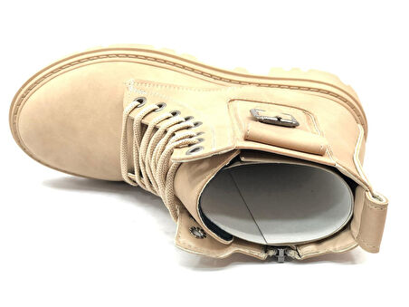 Mehtap Süs Toka Detaylı Kaymaz Taban Kadın Kısa Postal Bot