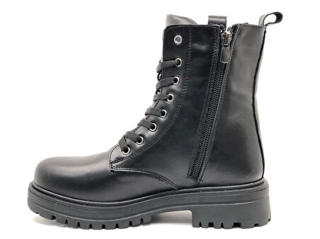 Ayakdaş 2227 Hakiki Deri Tokalı Kısa Kadın Postal Bot