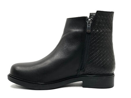 Ayakdaş 3017 Hakiki Deri Kaymaz Taban Düz Bot Kadın Bot