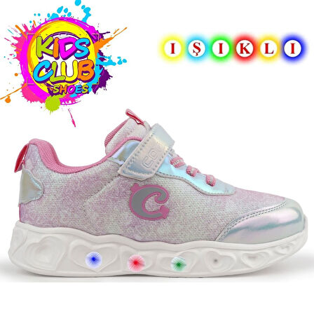 Cool Yuki Işıklı Ortopedik Taban Kız Çocuk Spor Ayakkabı