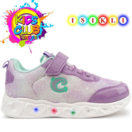 Cool Yuki Işıklı Ortopedik Taban Kız Çocuk Spor Ayakkabı