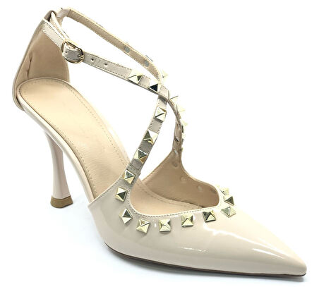 Feles Zımba Detaylı Kadın Topuklu Ayakkabı