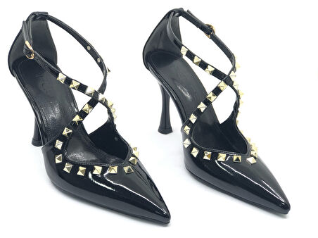 Feles Zımba Detaylı Kadın Topuklu Ayakkabı