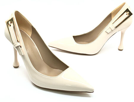 Feles Kemer Detaylı  Stiletto Kadın Topuklu Ayakkabı