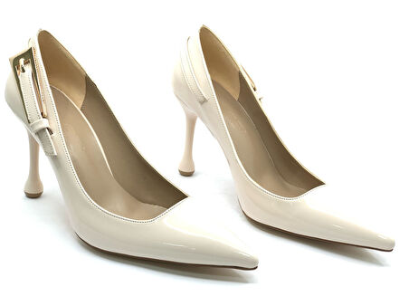 Feles Kemer Detaylı  Stiletto Kadın Topuklu Ayakkabı