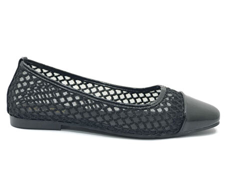 Feles Dantel Detaylı Kadın Babet Ayakkabı