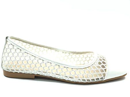 Feles Dantel Detaylı Kadın Babet Ayakkabı