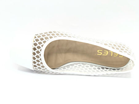 Feles Dantel Detaylı Kadın Babet Ayakkabı