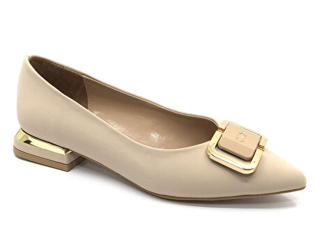 Feles Toka Detaylı Kadın Babet Ayakkabı