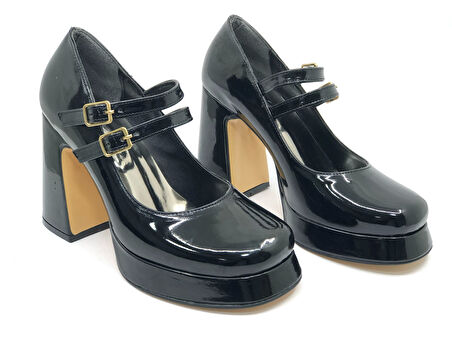 Feles Gidi Jane Platform Topuk Kadın Klasik Topuklu Ayakkabı