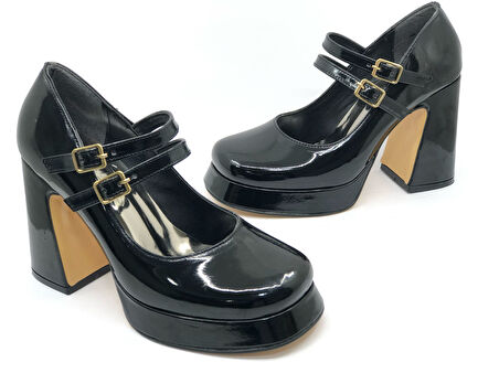 Feles Gidi Jane Platform Topuk Kadın Klasik Topuklu Ayakkabı