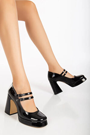 Feles Gidi Jane Platform Topuk Kadın Klasik Topuklu Ayakkabı