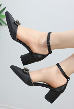 Mehtap Kurdela Taş Detaylı Kadın Topuklu Ayakkabı