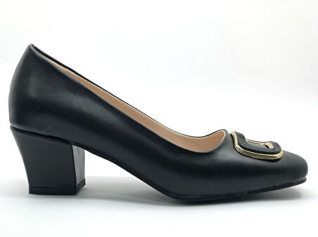 Mehtap Toka Detaylı Topuklu Kadın Klasik Ayakkabı